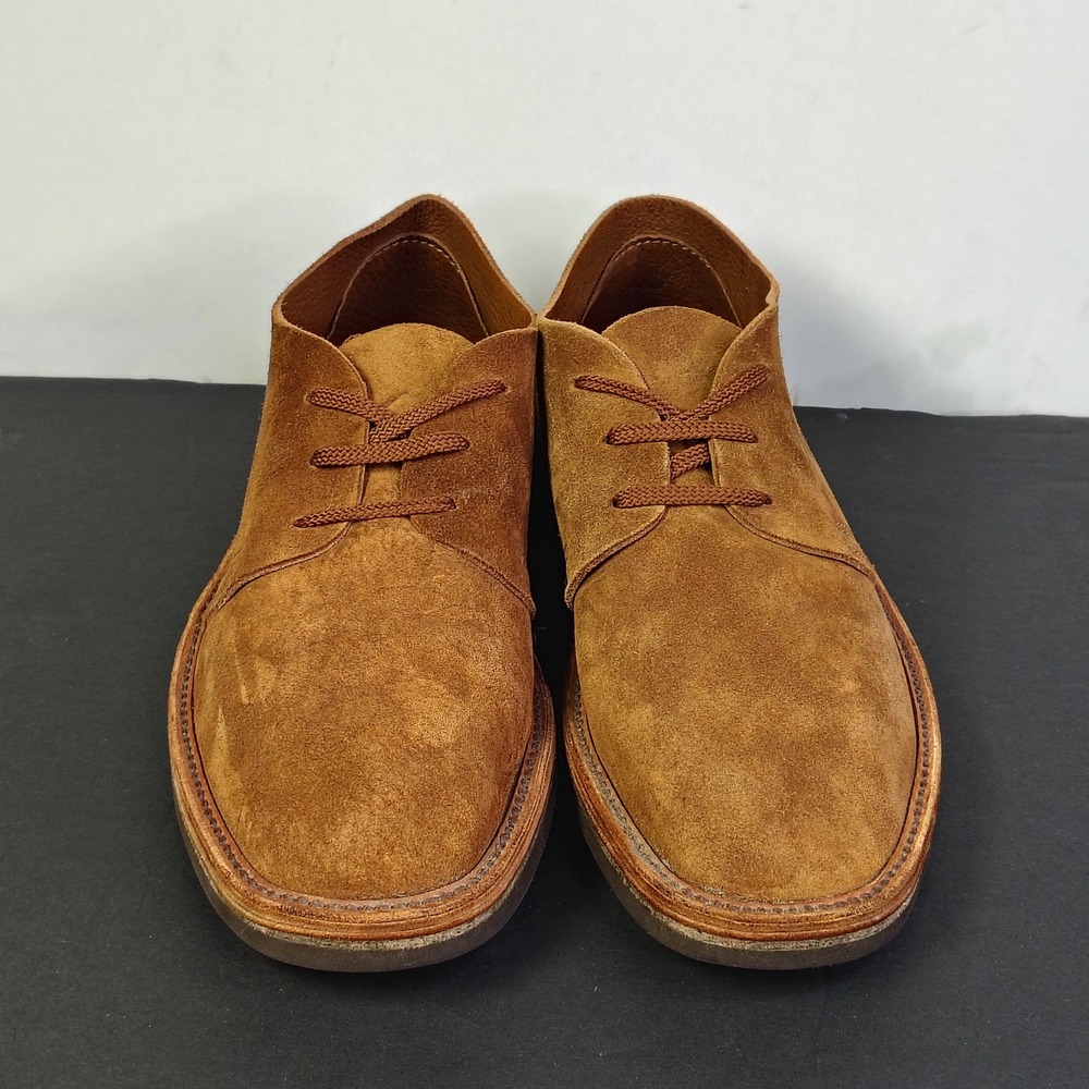 Schnee's Bozeman Mens Size 10 EU43 Suede Derby Shoes Brown Leather Vibram Italy - Picture 5 of 15